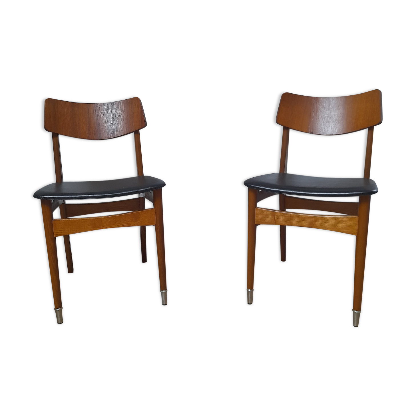 Paire de chaises annees 60 vintage