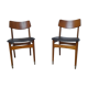 Paire de chaises annees 60 vintage