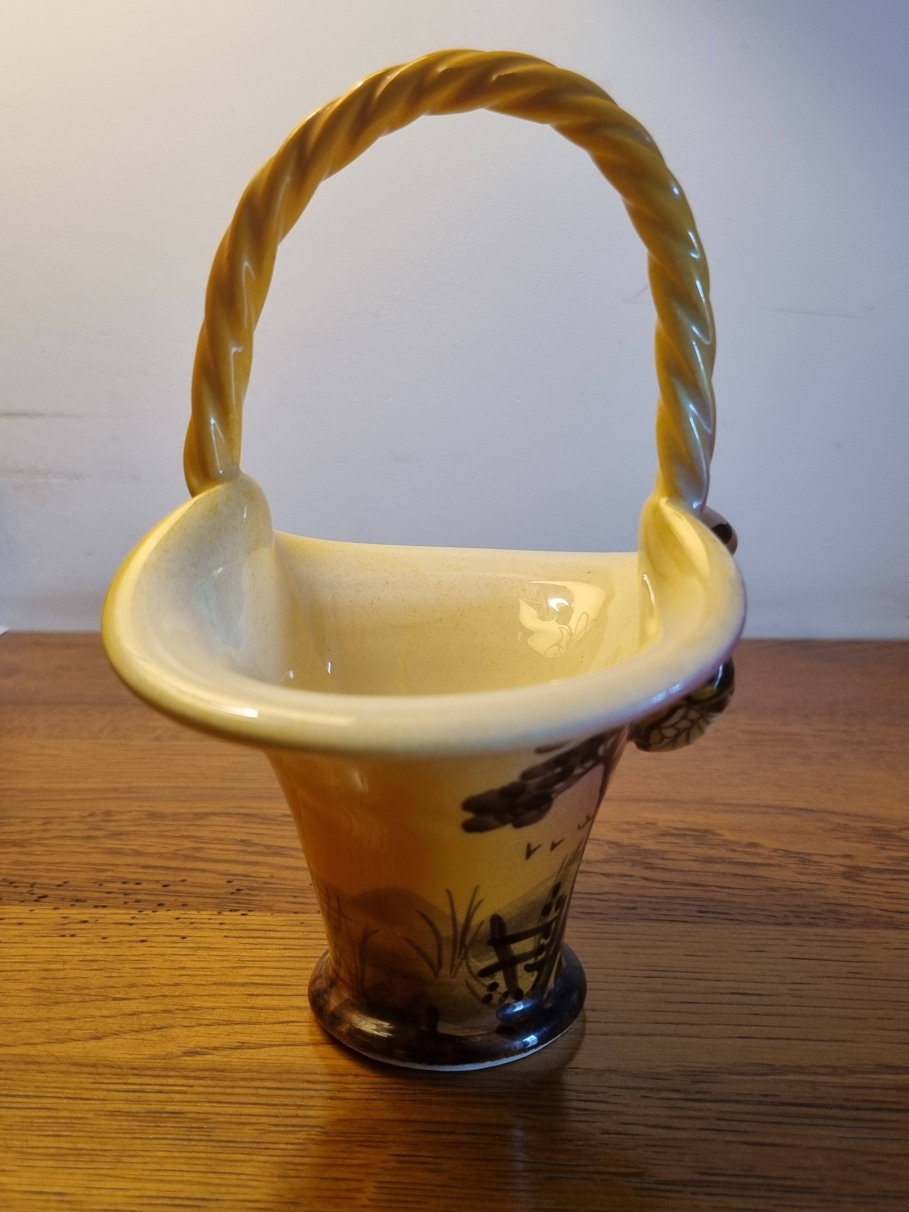coupe corbeille en céramique modèle provençal avec cigale
