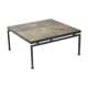Vintage brutalist coffee table in slate in the style of P. Kingma, made in the 1970s.