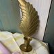 Pair of old bronze/brass wall lights