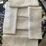 7 MS Monogram Damask Cotton Napkins