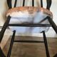 Vintage rocking chair in black stained beech