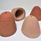Four bells for seedlings in vintage terracotta