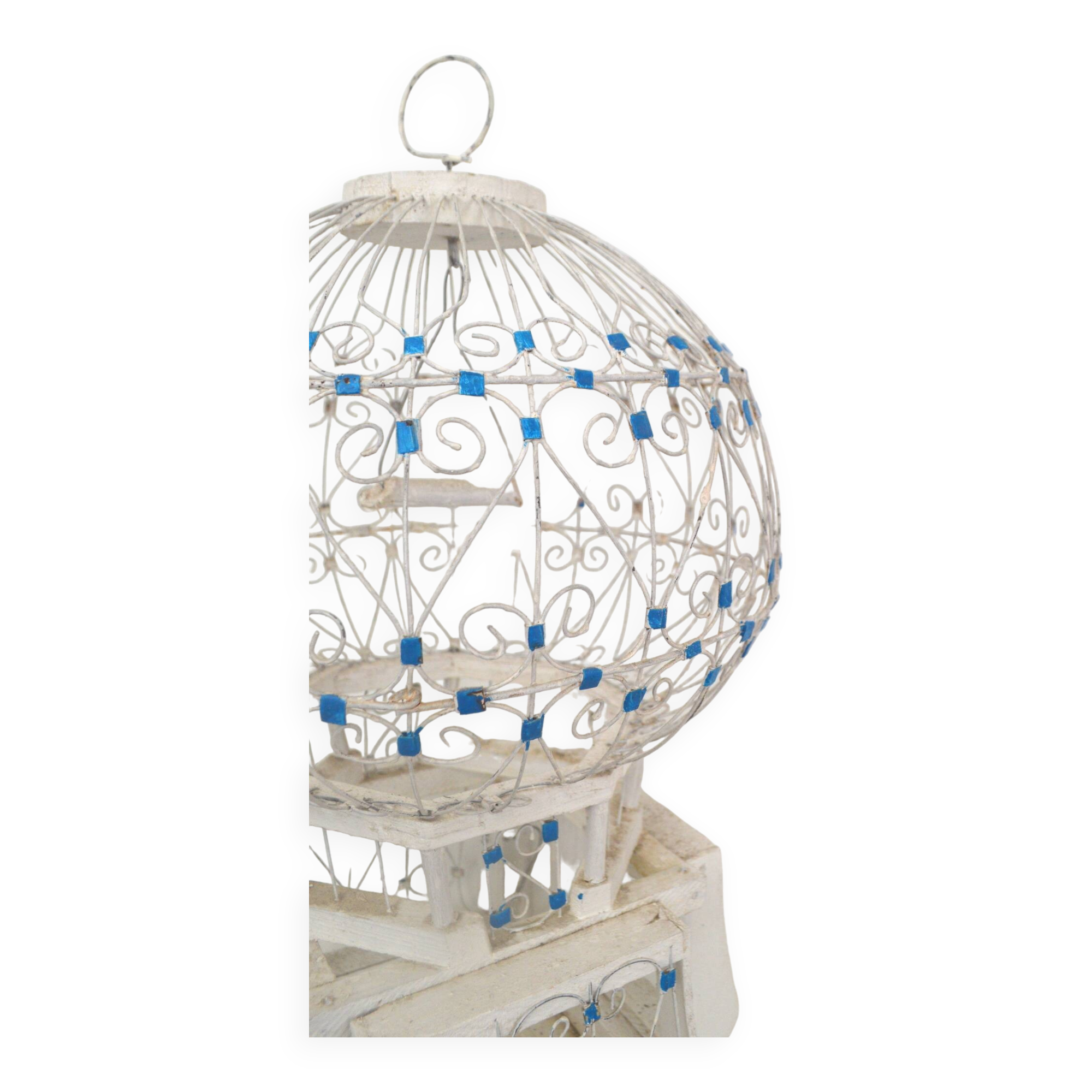 Large Tunisian bird cage Sidi Bou Saïd H45cm