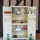 Parisian kitchen cupboard