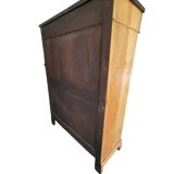 Old solid wood and black marble secretary