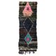 Large berber boucherouite hallway rug