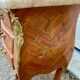 Pair of Louis XV style bedside tables with rosewood marquetry
