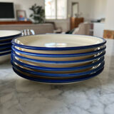 Blue and ecru service