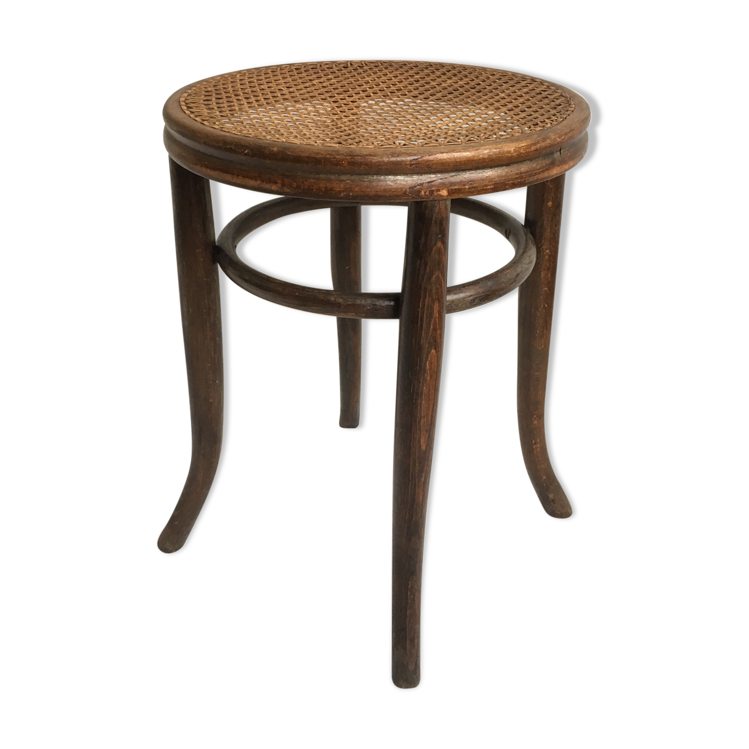Cane piano stool