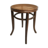 Tabouret de piano canné
