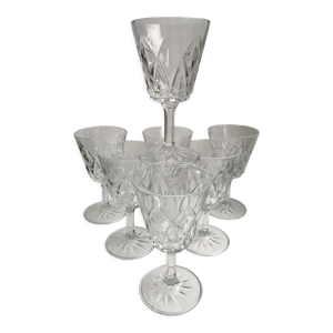 Lot de 7 verres à vin