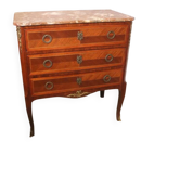 Commode sauteuse en bois de plaquage