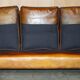 Restored leather Howard & Son canapé style, 204 cm