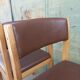 Paire de chaise baumann made in france siège 31 chêne et skaï