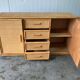 Vintage rattan sideboard in Roche Bobois style
