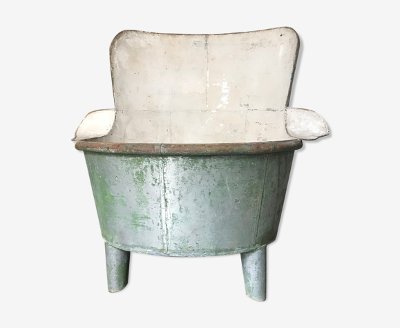 Bassine ancienne en zinc
