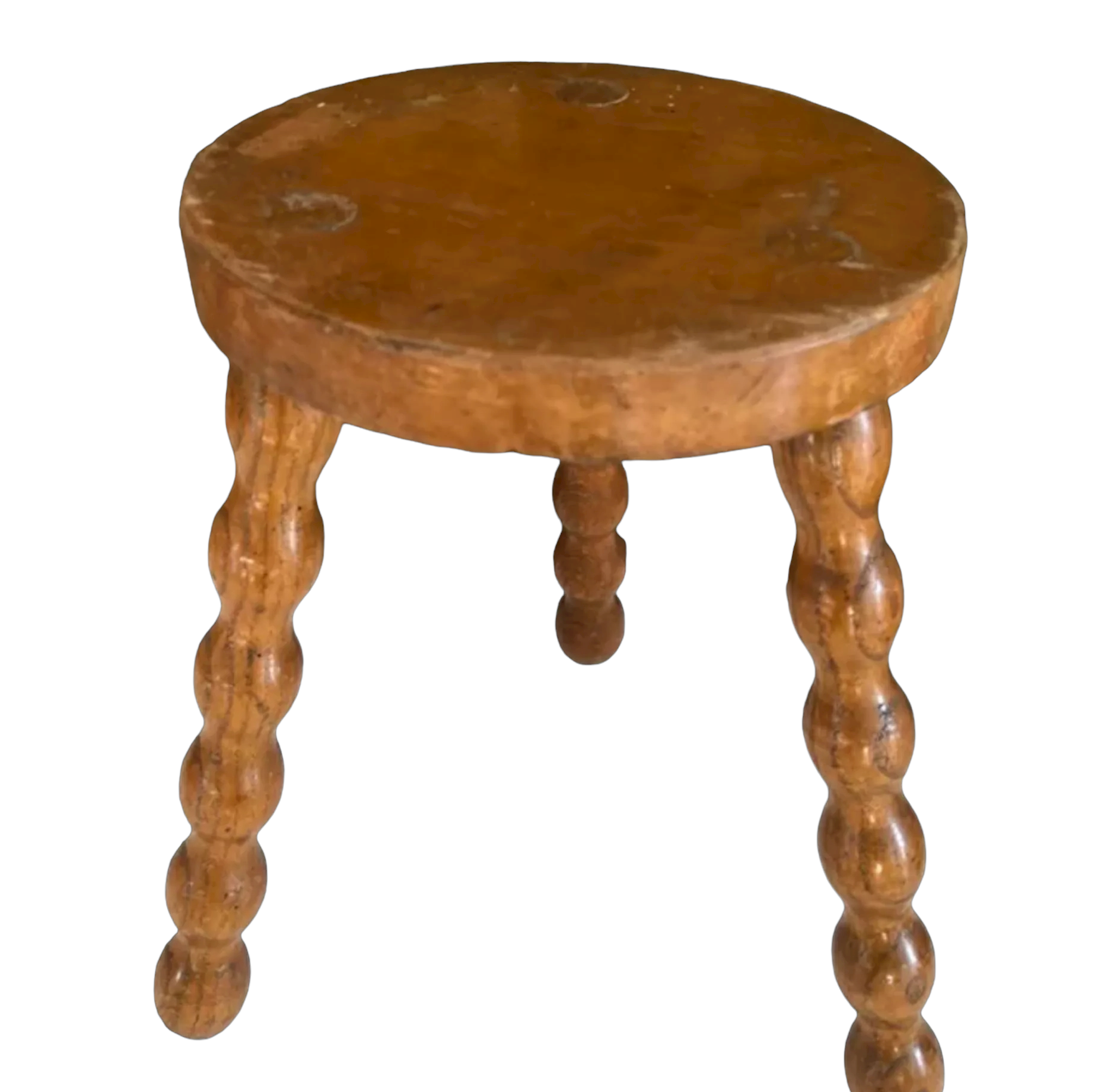 Tabouret de ferme tripode en bois