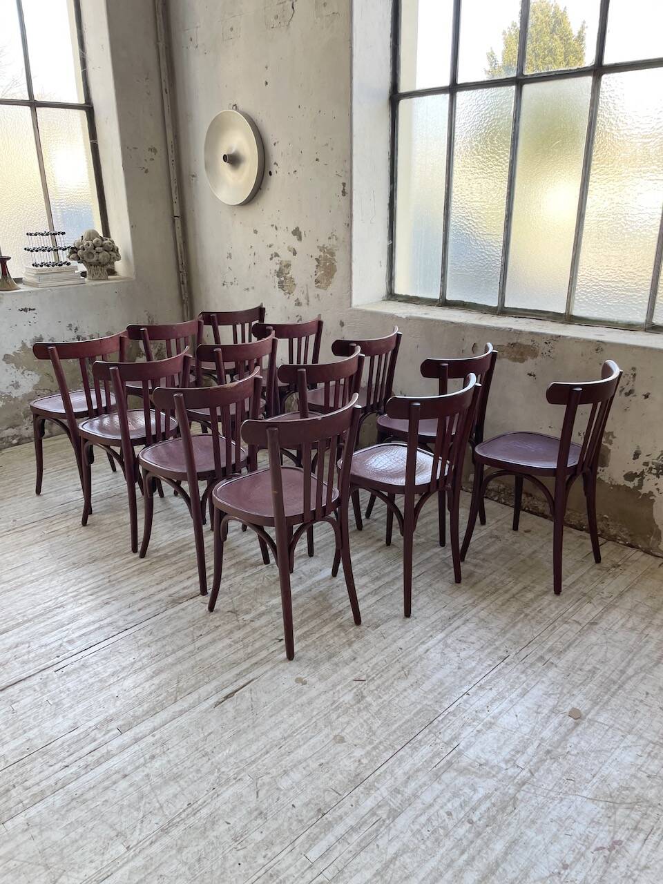 Set of 13 Japy bistro chairs, 1940