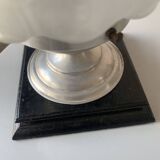 Old art deco molded glass table lamp