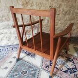 Vintage Danish armchair 1950 Scandinavian style, compass legs