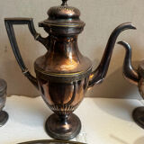 WMF antique silver-plated tea and coffee service AS Alpacca + tray – deb