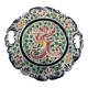 Plate / Ashtray in Massé Frères Earthenware - Relief Decoration of Dragon and F