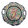Plate / Ashtray in Massé Frères Earthenware - Relief Decoration of Dragon and F