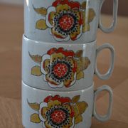 3 vintage Tognana cups