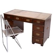 Bureau de campagne en acajou par N. Norton LTD Angleterre
