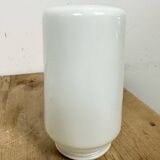 Vintage White Porcelain Wall Light with Milk Glass, 1970s
