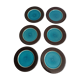 Set of 6 Flat Plates Geneviève Lethu Model Salomé