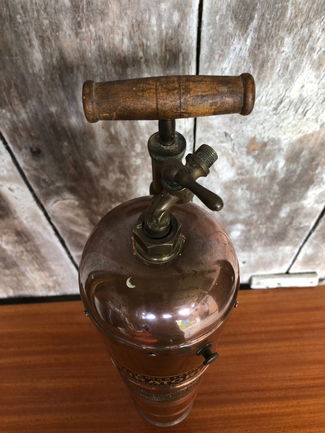 Old High Pressure Sprayer MURATORI Copper & Brass Vintage