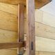 Large 19th century church bench