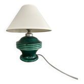 Ceramic lamp, new 2 M fabric cable, fabric lampshade