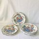 Assiettes faïence de Gien modèle Coq et pivoine