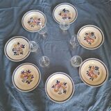 Assiettes plates porcelaine opaque HBCM