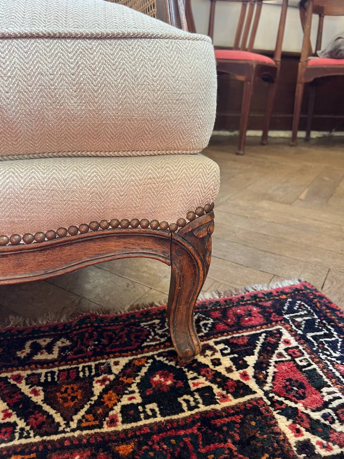 Pair of armchairs in XV style