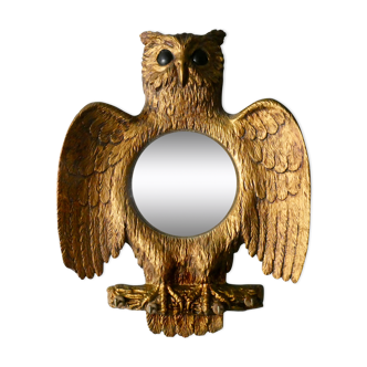 Witch's eye mirror, owl, key ring, 60s