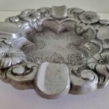 Metal ashtray in silver colour