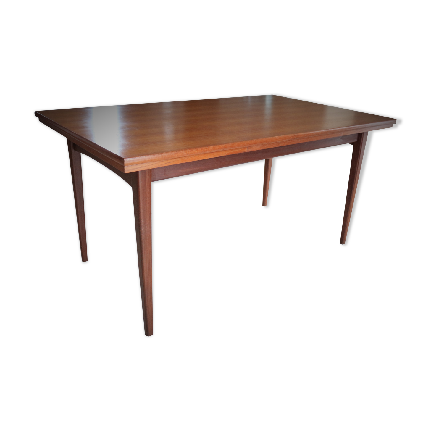 Scandinavian table in teak and teak veneer