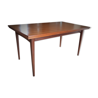 Scandinavian table in teak and teak veneer