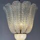 Iridescent Venetian glass chandelier from Murano, Barovier and Toso, circa 1930.