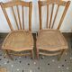 Paire chaises cannees bistrot