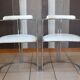 Pair of white chairs design