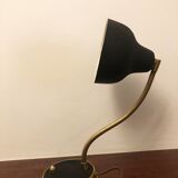 Brass bedside lamp from the 1950s
