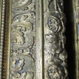 2 antique paintings from the 1700s in golden frame painter De'loste