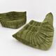 Michel Ducaroy for Ligne Roset Olive Togo 2-seat Sofa and corner seat, Set of 2