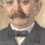 Portrait of an elegant noble signed eug bertrand 1921